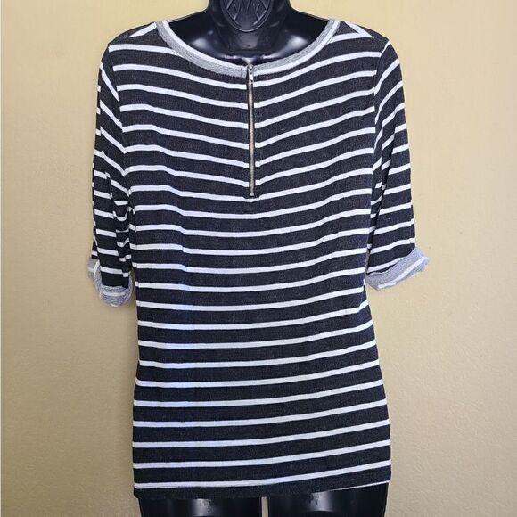 Green Envelope Striped Top  - Picture 4 of 6